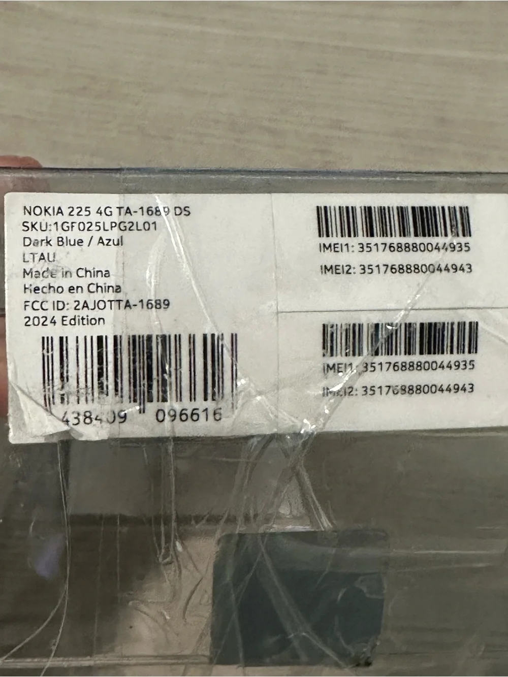 Nokia 225 4G 2024 TA-1689 DS Dark Blue Dual SIM Phone Untested No Battery
